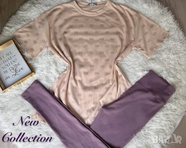 дамски спортен комплект тениска и рипсен клин, снимка 6 - Спортни екипи - 50307478