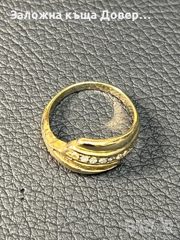 Златен пръстен 14 K 585 Gold zlatni prasten, снимка 5 - Пръстени - 52123612