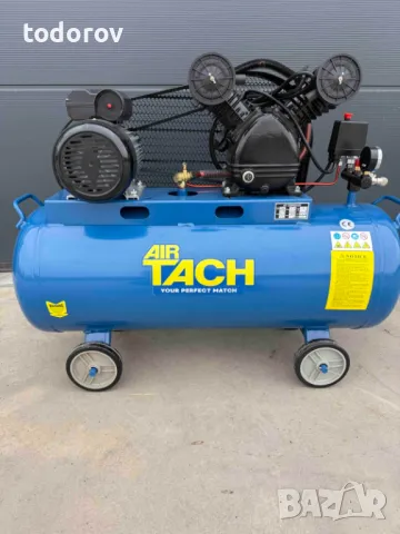 Компресор за въздух 200 литра трифазен, 12бара, 5.5KW, 7,5 hp, снимка 3 - Компресори - 50108420