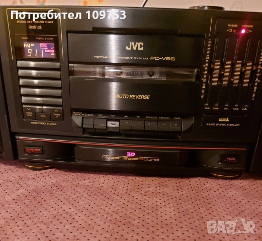 Радиокасетофон JVC PC-V66, снимка 4 - Радиокасетофони, транзистори - 53660239