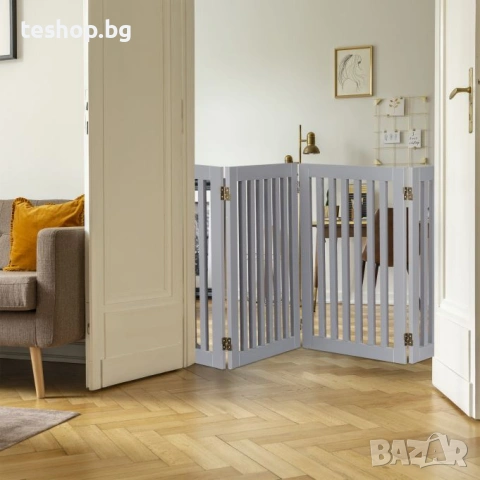 Преграда за стълби/домашни любимци/деца и друго Relaxdays сива, снимка 2 - Други - 53715934