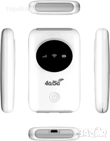 НОВА бисаквитка / мобилен интернет рутер, 4G LTE 5G Hotspot 300Mbps модем, SIM слот, 3200MAh батерия, снимка 7 - Кабели и адаптери - 50552307