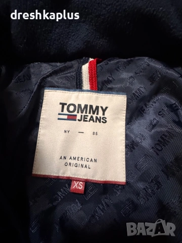 TOMMY JEANS – Дълго капитонирано яке с качулка – Черно – Размер XS, снимка 6 - Якета - 53257066