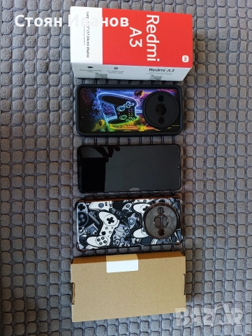 Xiaomi Redmi A3 в комплект с 5 броя стъклени протектори,2 кейса за гръб и 2 протектора за камера!, снимка 3 - Xiaomi - 53520884
