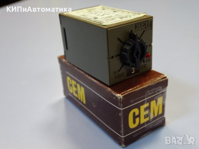 реле време CEM 981 system EI33 timing relay 0-3 sec, снимка 10 - Резервни части за машини - 42539906