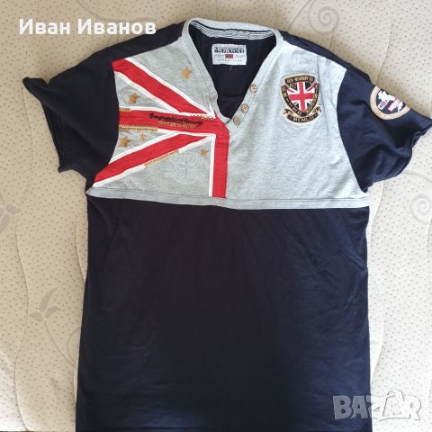 Блуза / тениска GEOGRAPHICAL NORWAY  размер Л , снимка 4 - Тениски - 40997039