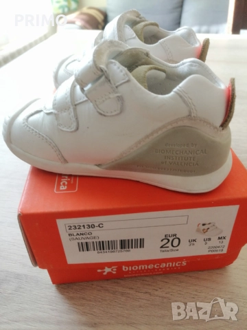Детски обувки BIOMECANICS, бели,  № 20, снимка 5 - Бебешки обувки - 52440886