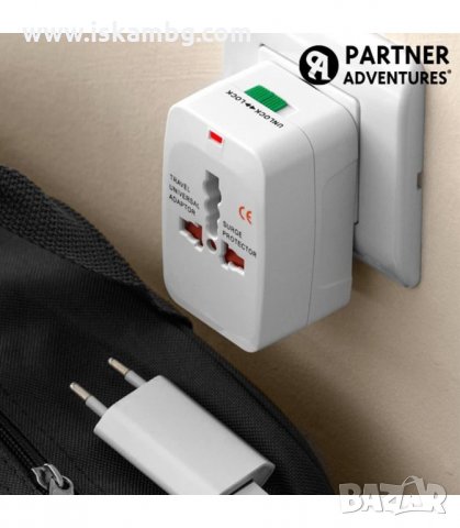УНИВЕРСАЛЕН ТУРИСТИЧЕСКИ АДАПТЕР - ПРЕХОДНИК КЪМ AU/UK/US/EU СТАНДАРТИ - код 0134, снимка 14 - Ключове, контакти, щепсели - 34089933