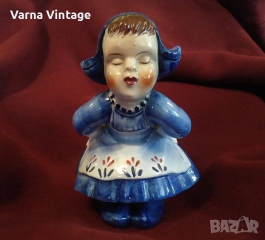 Колекционерска порцеланова фигурка Момиче. Холандия., снимка 3 - Антикварни и старинни предмети - 53283239
