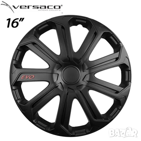 Тасове Versaco Evo черни за 16'' джанти, комплект от 4 броя, снимка 2 - Аксесоари и консумативи - 55861690