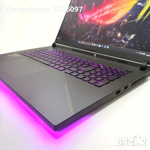 ASUS ROG Strix G18/240Hz WQXGA/Ryzen 9 9955HX 64MB/RTX 5070/1TB/RGB, снимка 4 - Лаптопи за игри - 55898314