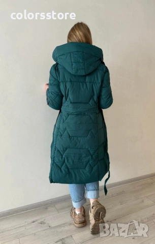 Дамско зимно яке-петрол/IM39x, снимка 3 - Якета - 51588651