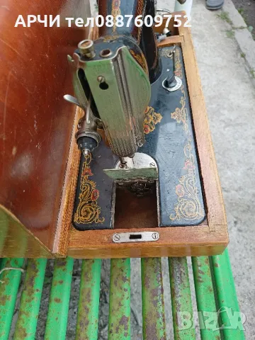 Работеща , антична , запазена шевна машина Union ( Юнион) Made in USSR, снимка 6 - Антикварни и старинни предмети - 49890224