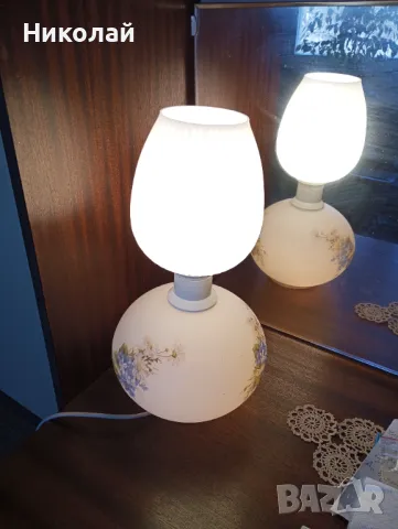 Красива нощна лампа със светещо тяло, снимка 4 - Антикварни и старинни предмети - 48277429