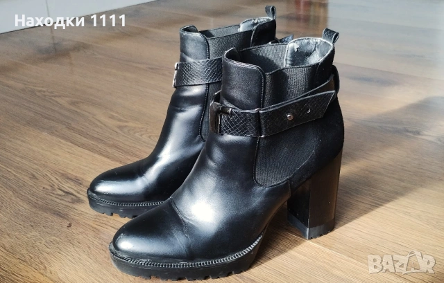 Страхотни боти ботуши Tamaris Тамарис, размер 38, отлично състояние, снимка 6 - Дамски боти - 53097507