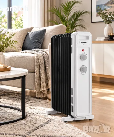 Маслен радиатор HEINNER HOH-M09WH-BK, 9 ребра чисто нови от Германия 