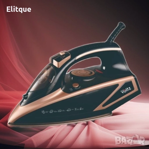 Ютия Voltz, 3000W, 420мл., Керамична плоча, Черна със златно, снимка 2 - Други - 52862516