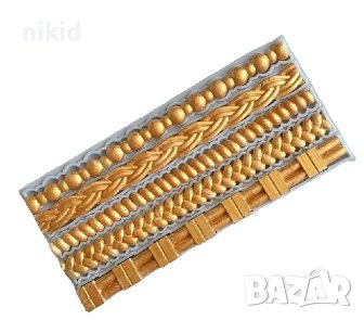 Перли плетка плетеница въже въжета силиконов молд форма фондан декор украса, снимка 3 - Форми - 41717748