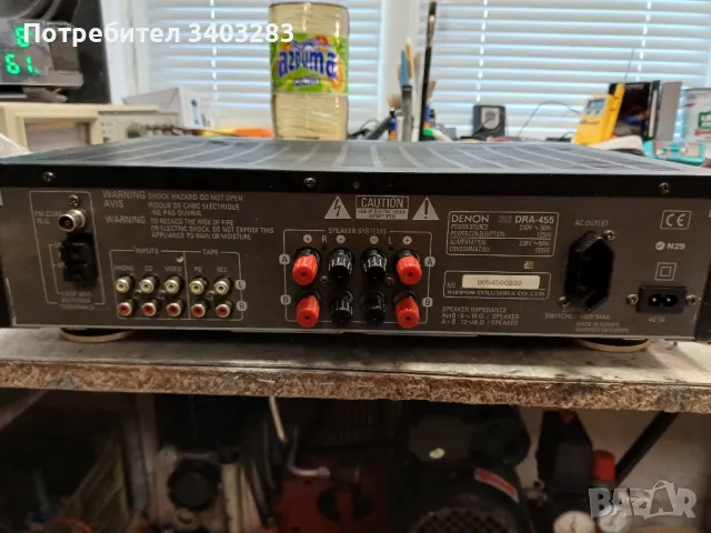 Ресивър Denon DRA 455, снимка 5 - Ресийвъри, усилватели, смесителни пултове - 49360134