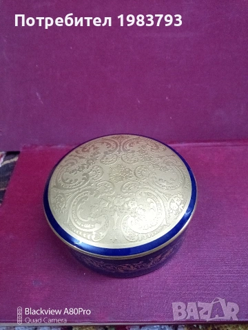 Луксозен порцелан-Лимож Франция,двойно позлатяване!, снимка 5 - Бижутерийни комплекти - 53622743