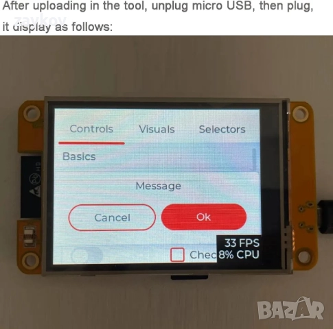 2.8-инчов ESP32 дисплей ESP32-2432S028R резистивен сензорен екран 240 x 320 TFT LCD , снимка 4 - Части и Платки - 52178894