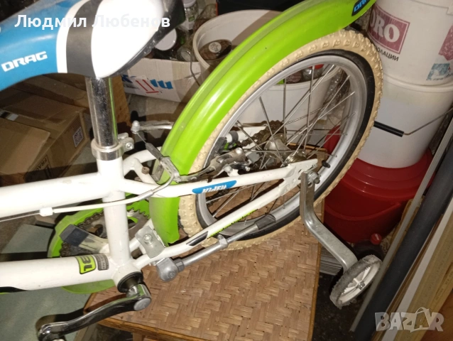 Детски велосипед Drag Rush 18цола  комплект с помощни колела , снимка 3 - Велосипеди - 53785437
