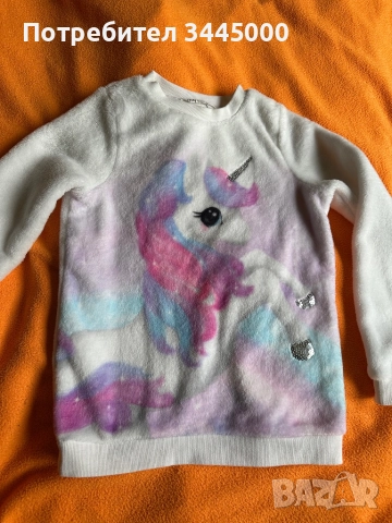 Топла блузка, 8-10г., снимка 2 - Детски Блузи и туники - 52368617