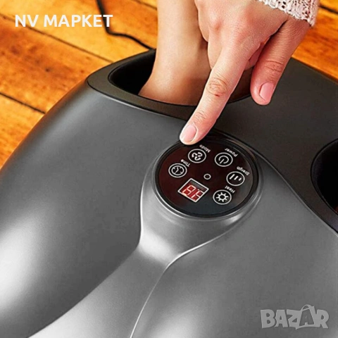 Немски QCV Ролков масажор за крака с въздушно налягане с ф-я за нагряване и компресионна техноло, снимка 3 - Масажори - 53840273