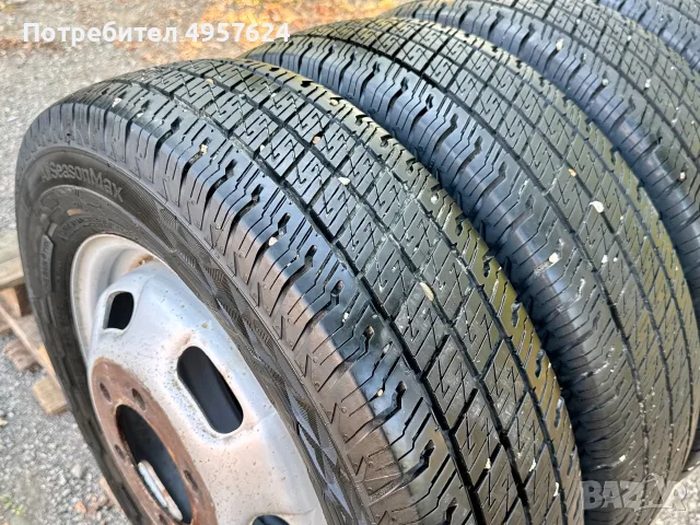 6бр.Джанти 16" 6x170+НОВИ ЗИМНИ ГУМИ Uniroyal 195/75/16C за бус ДВОЙНИ  ГУМИ Iveco Daily(2000-2026), снимка 12 - Гуми и джанти - 56210806