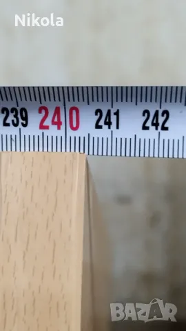 Трикрил гардероб с плъзгащи се врати 240 /46 /200 см офис шкаф за документи, снимка 3 - Гардероби - 49091606