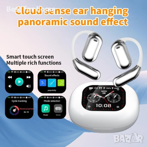 Q16PRO AI безжични слушалки за превод със 70 часа Bluetooth 5.4  превод в реално време на 144 езика, снимка 3 - Други - 52964014