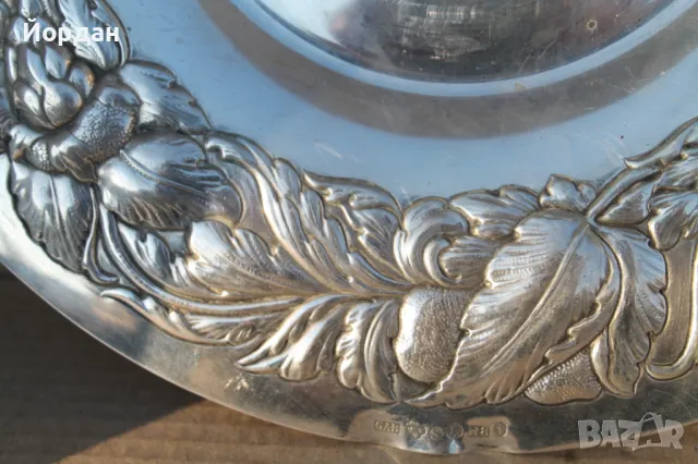 Сребърна фруктиера, снимка 5 - Антикварни и старинни предмети - 49575986