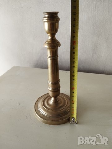 бароков свещник, месинг, снимка 2 - Други ценни предмети - 41575539