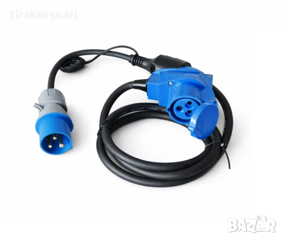 Комплект адаптер и удължител CEE/Schuko 230V за кемпер