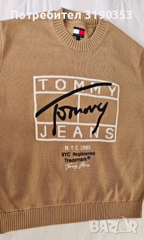 Мъжки пуловер Tommy Jeans, снимка 3 - Пуловери - 53769951