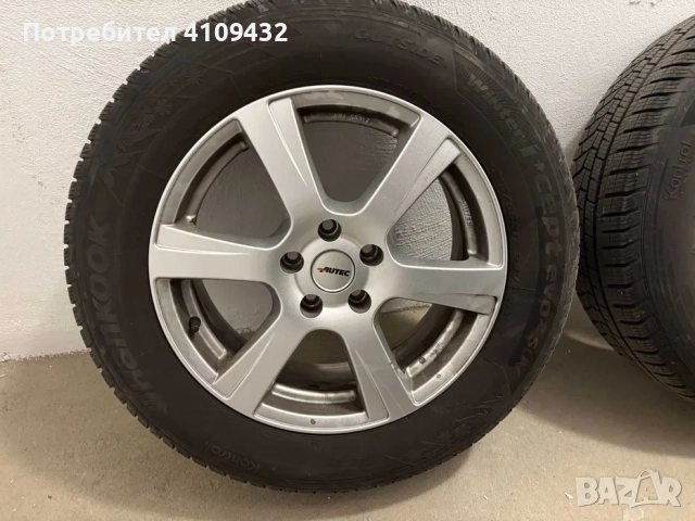 Лети джанти 17 4 бр.  7,0 ET40 5x112 с подарък зимни гуми за SUV HANKOOK, снимка 7 - Гуми и джанти - 51865953