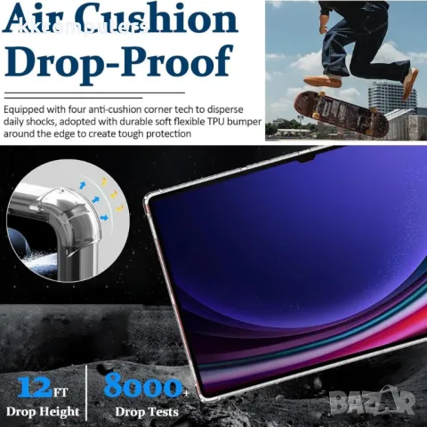 Samsung Galaxy Tab S10 FE Силиконов Калъф TPU и Протектор, снимка 5 - Резервни части за телефони - 50045148