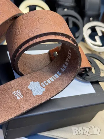 колани от естествена кожа в кутия gucci, снимка 4 - Колани - 50406184