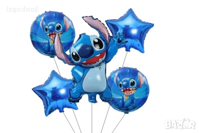 Комплект Парти балони Лило и Стич Lilo and Stitch , снимка 1 - Други - 42352815