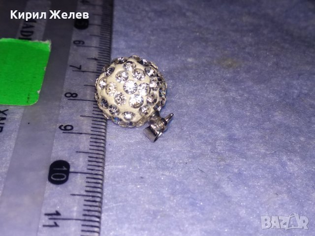 ЕМАЙЛИРАН ФЕШЪН МЕДАЛЬОН ТОПЧЕ с КРИСТАЛЧЕТА и ХАЛКИЧКА НЕРЪЖДАЕМА СТОМАНА с ПЕЧАТ 925 ПЕНДАНТ 34386, снимка 8 - Колиета, медальони, синджири - 39379267