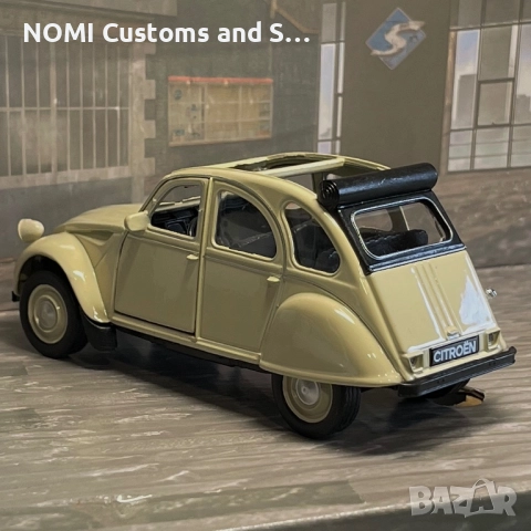 Citröen 2CV умален модел, снимка 3 - Коли, камиони, мотори, писти - 52516018