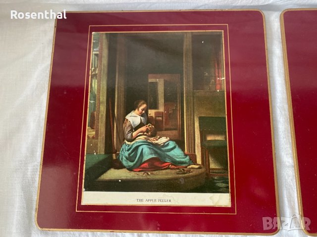 Английски коркови подложки -комплект 8 броя, снимка 8 - Прибори за хранене, готвене и сервиране - 41682907