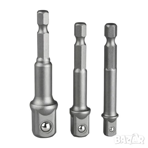 Комплект 3 адаптера за вложки 1/4'' 3/8'' и 1/2''