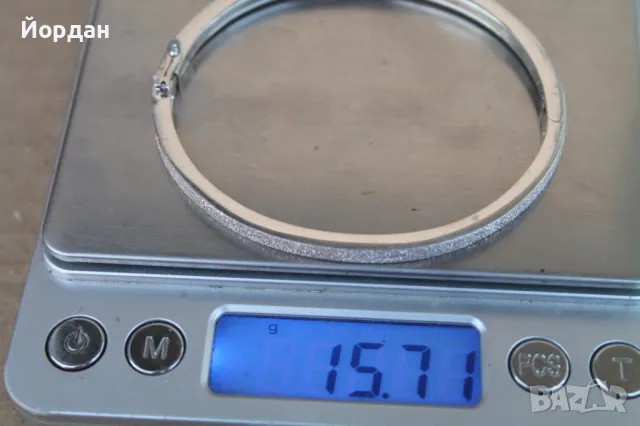 Дамска сребърна гривна , снимка 11 - Гривни - 47812775