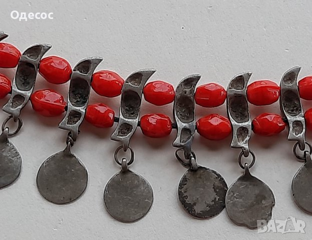 Възрожденски сребърен накит с позлата,прочелник, снимка 8 - Антикварни и старинни предмети - 42441089