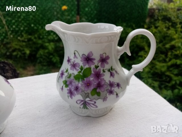 * Mitterteich Bavaria * - старинен сервиз теменужки, снимка 9 - Сервизи - 41769020