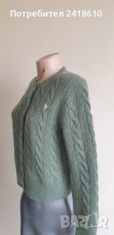 POLO Ralph Lauren Cable Wool / Cashmere Cardigan Knit Womens Size M НОВО! ОРИГИНАЛ! Дамски Пуловер -, снимка 7 - Жилетки - 44459238