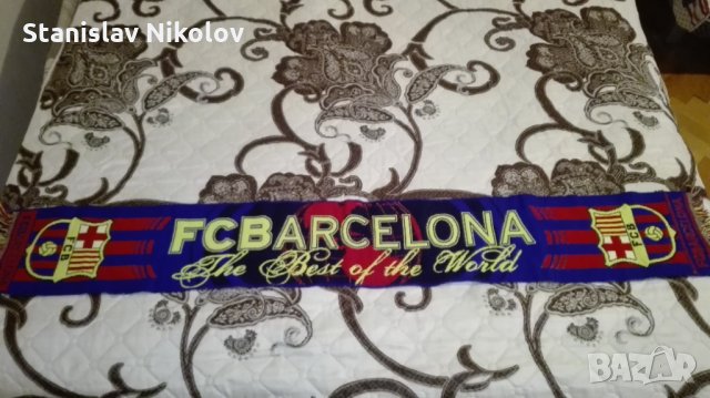 Еднолицев шал FC Barcelona, официален артикул на клуба, снимка 1 - Футбол - 34679575
