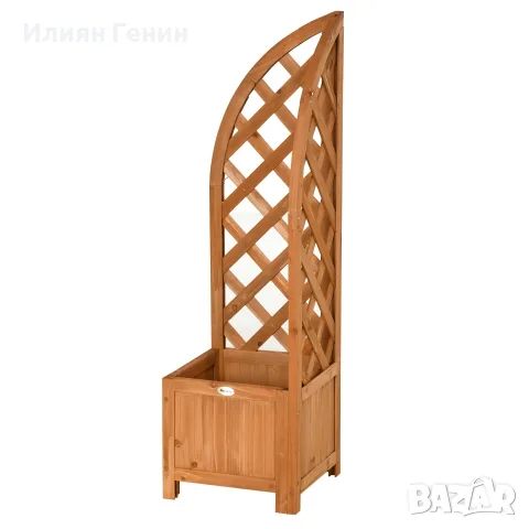 Саксия за цветя Outsunny с ъглова решетка, снимка 4 - Саксии и кашпи - 56204828