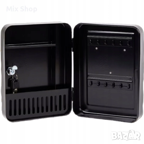 Метална кутия с ключ, CARDSPLITTER, 25x18x7.5cm, 2 ключа, компактен дизайн, снимка 2 - Други стоки за дома - 51542721